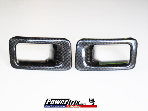 Powertrix Carbon Fiber Super Flow Fog Light Air Ducts - Nissan 300ZX 90-96  Z32